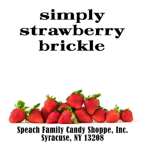 Simply Strawberry Brickle Label